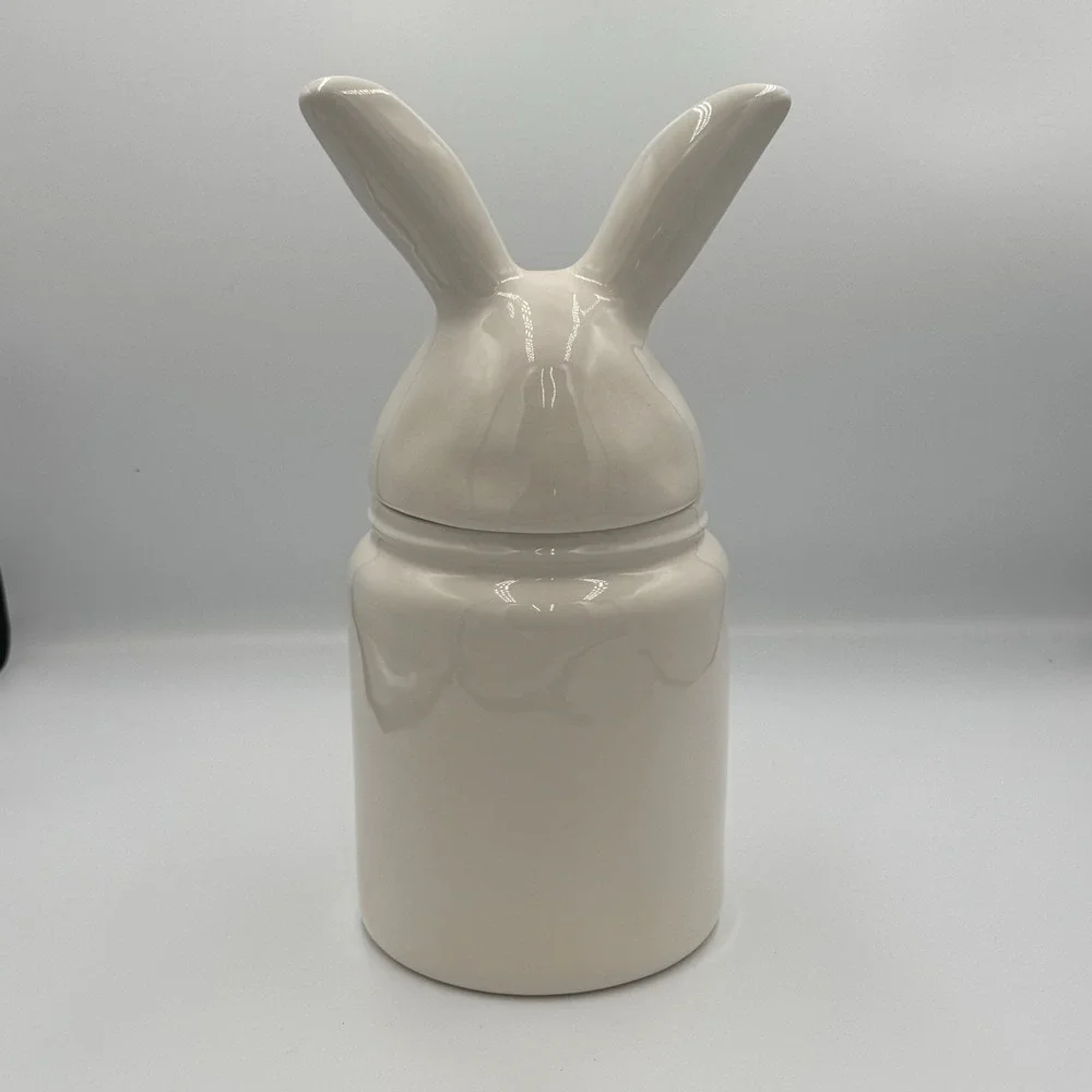 Rae Dunn‎ Artisan Collection By Magenta HUNNY BUNNY Rabbit Head Cookie Jar New